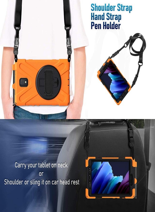 Rantice Samsung Galaxy Tab Active3/Active5 8.0 Case, with 360 Stand, Handle Hand Strap & Shoulder Strap for Samsung Galaxy Tab Active5 8" 2024, Active3 8" 2020 SM-X300/X307/T570/T577 (Orange) - Image 5